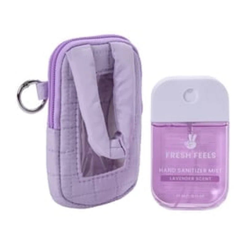 Fresh Feels Lavender Hand Sanitizer Mist With Holder Travel Set