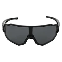 Ladies Large Rimless Mirror Shield Sunglasses