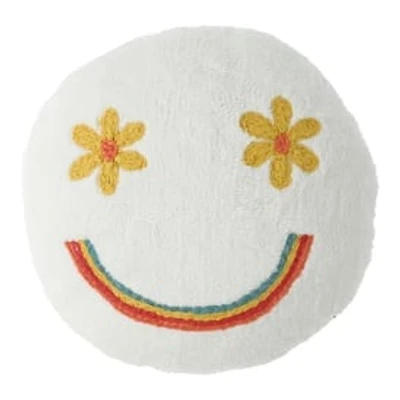 Happy Face Throw Pillow 15in