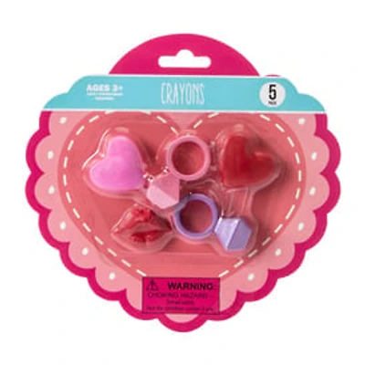Valentine's Day Crayons 5-Pack