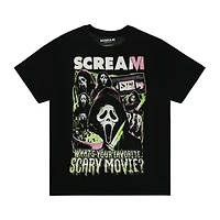 Scream What's Your Favorite Scary Movie Graphic Tee