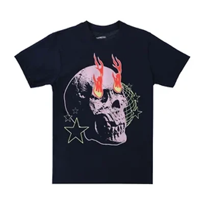 Flaming Skull Graphic Tee