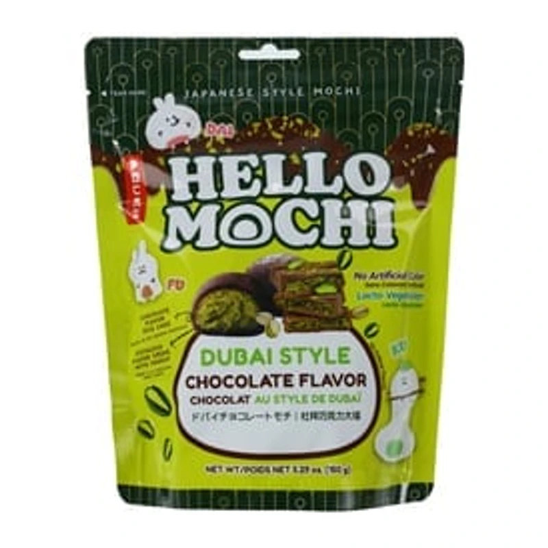 Pocas Hello Mochi Dubai Style Chocolate Flavored Mochi 5.2oz
