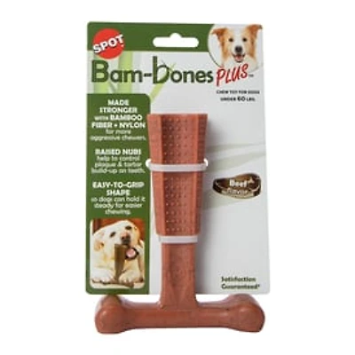 Bam-Bones Plus™ Beef-Flavored Chew Toy For Dogs 6in