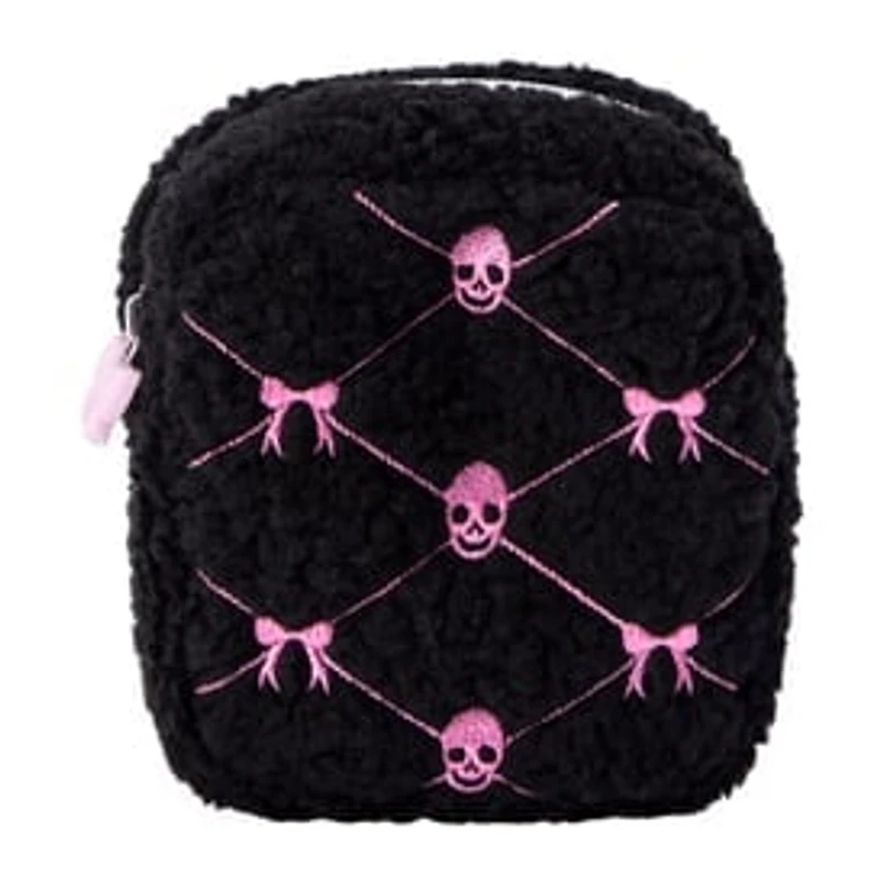 Travel Skull Bow Cosmetic Pouch
