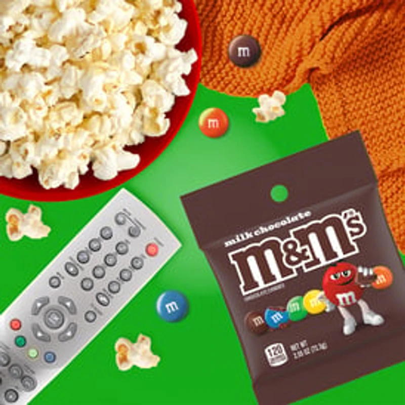 M&M'S Milk Chocolate Candy Peg Bag, 2.55 oz