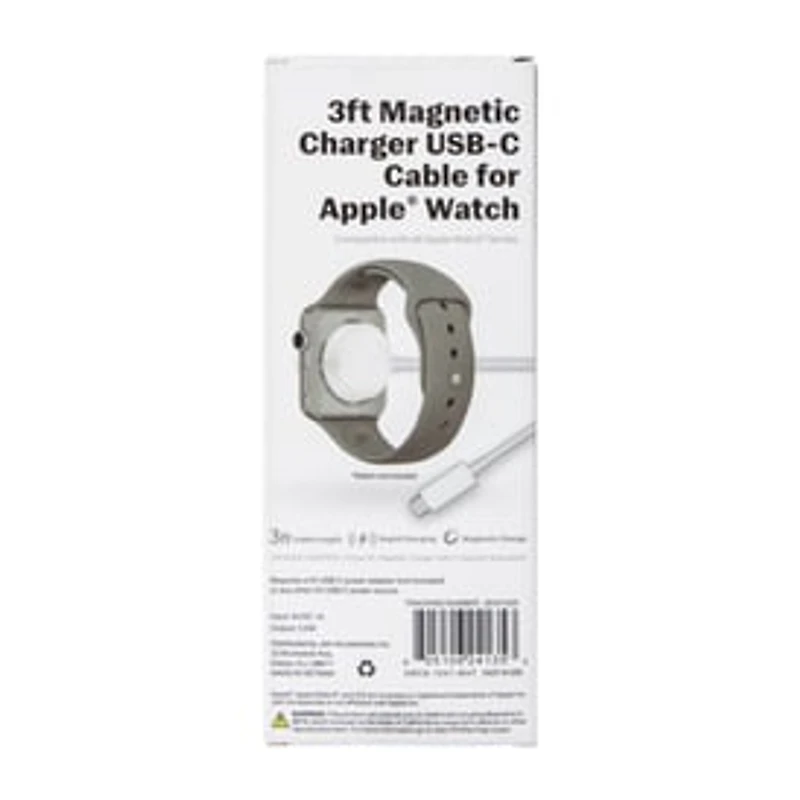 Magnetic Charger USB-C Cable For Apple Watch® 3ft.