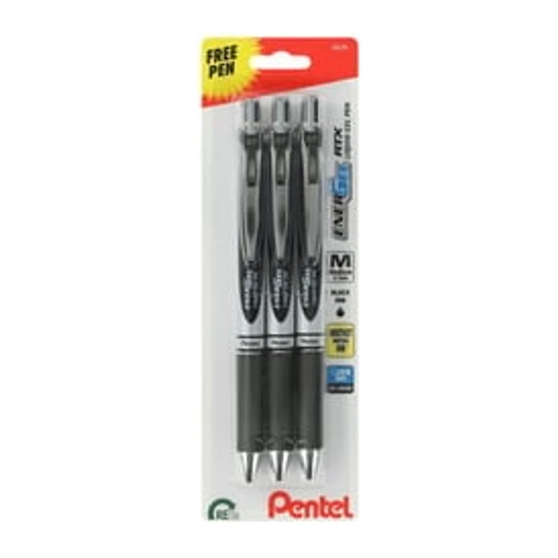 Pentel® Energel RTX Liquid Gel Pen 3-Pack (Styles May Vary)