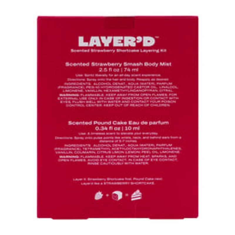 Layer'd™ Scented Strawberry Shortcake Layering Kit