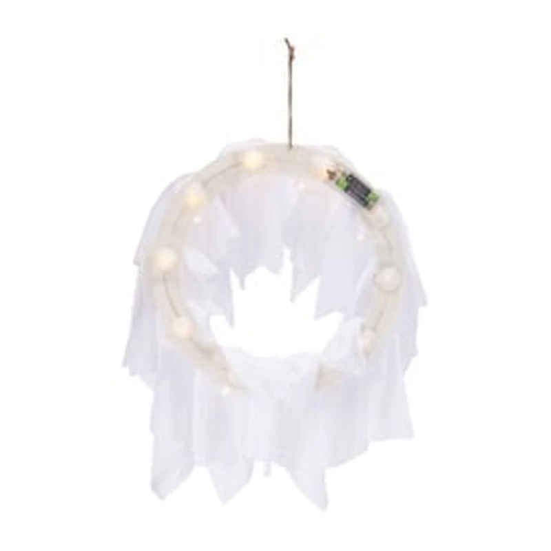 Light Up Ghost Wreath