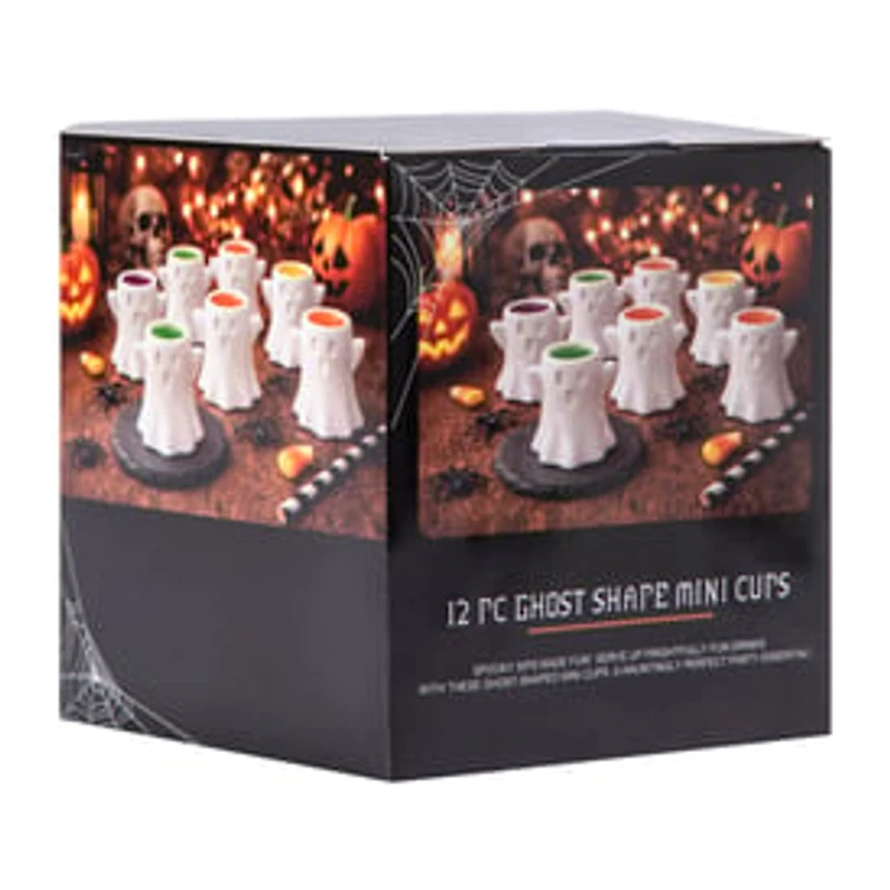 Halloween Ghost Mini Cups 12-Pack