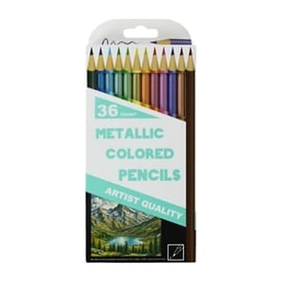 Metallic Colored Pencils 36-Pack