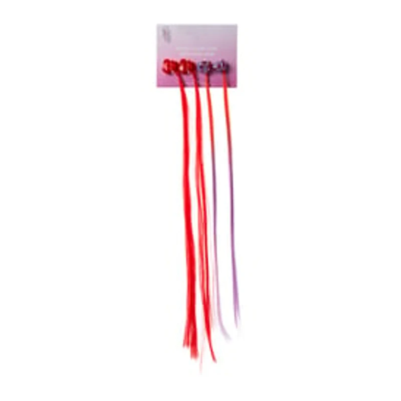 Mixed Claw Clips With Faux Hair 4-Count