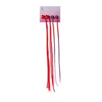 Mixed Claw Clips With Faux Hair 4-Count
