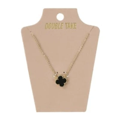 Double Take Clover Charm Necklace