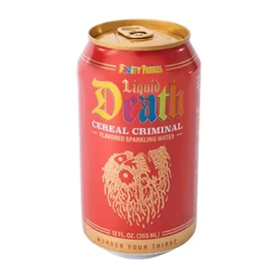 Liquid Death Cereal Criminal Flavored Sparkling Water 12oz