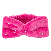 Pearly Plush Headband - Pink