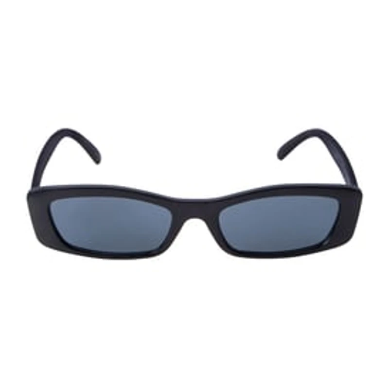 Juniors Black Rectangle Sunglasses