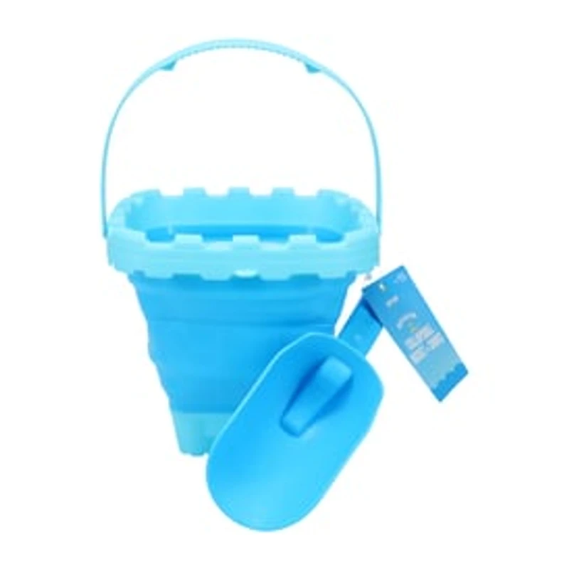 Beach Collapsible Bucket + Shovel Set