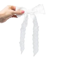White Oversized Bow