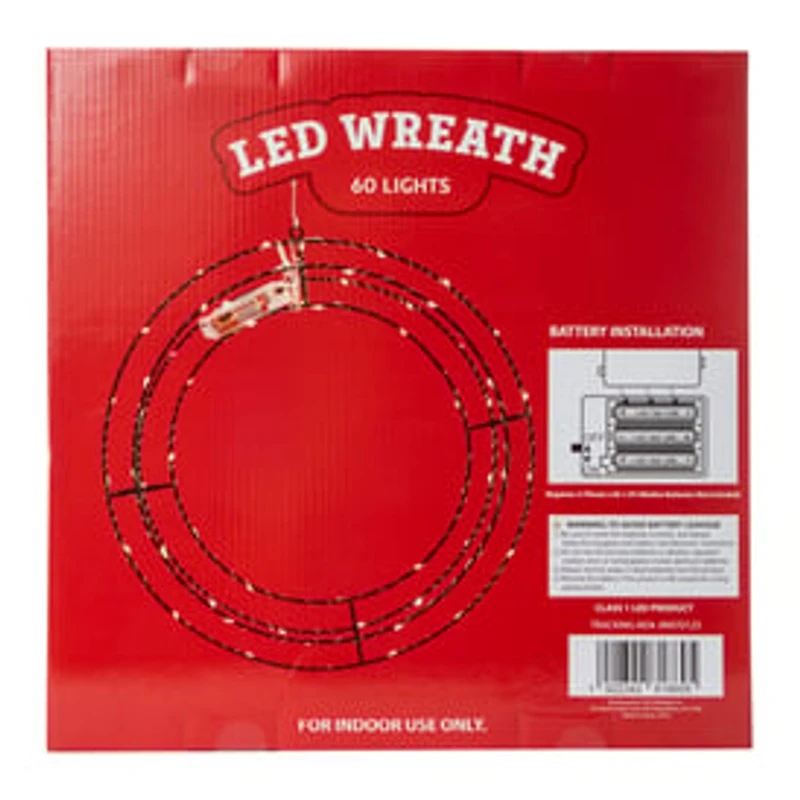 LED Wreath 15in