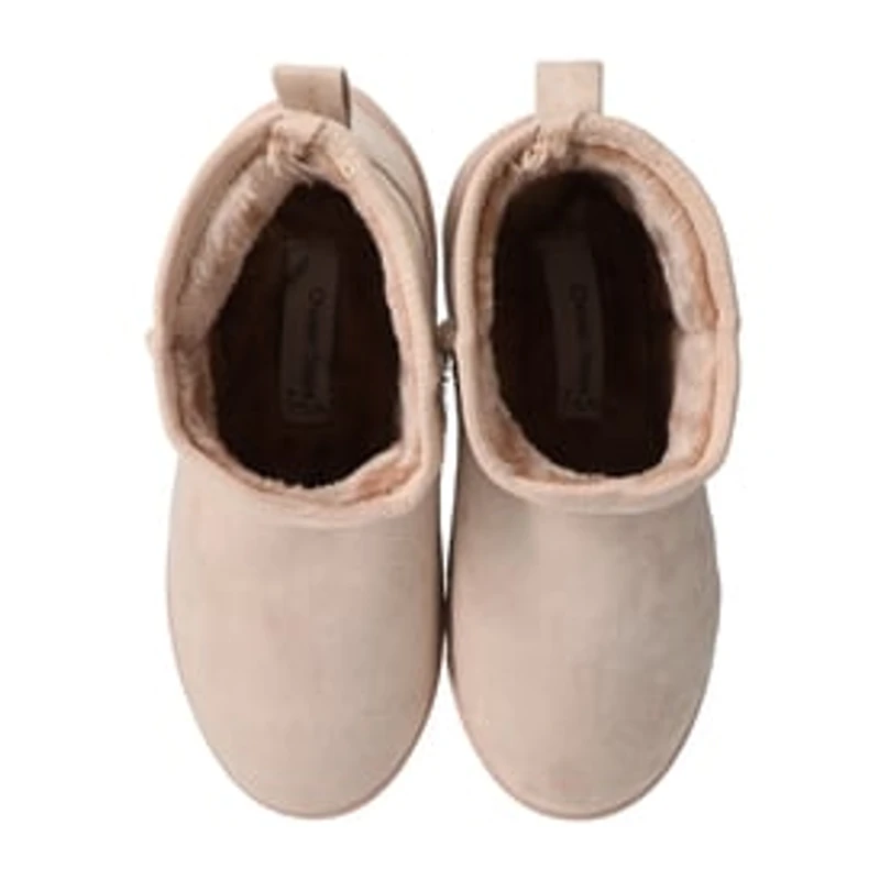Ladies Cozy Sherpa Platform Boots