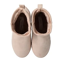 Ladies Cozy Sherpa Platform Boots