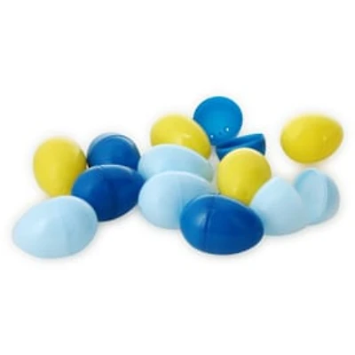 12-Count Fillable Easter Eggs, Blue & Yellow