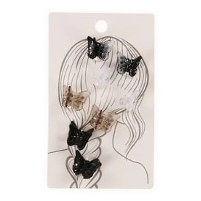 Mini Butterfly Hair Clips 8-Count