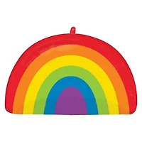 INFLATED Rainbow Shaped Balloon 25in
