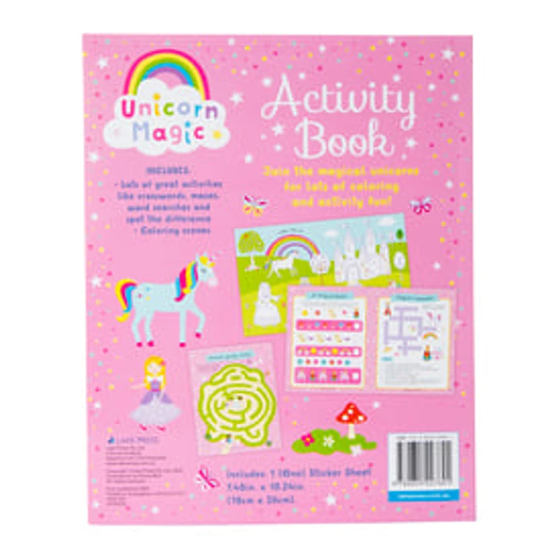 Unicorn Magic Activity Book With 50+ Puffy Stickers