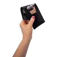 Mini Makeup Brush Travel Set With Pouch 7-Piece