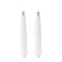 LED Ghost Tapered Candles 2-Pack