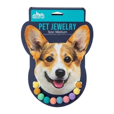 Rainbow Bead Pet Jewelry - Medium