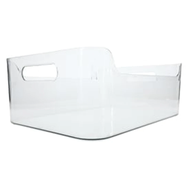 Large Clear Plastic Bin 10in x 14in