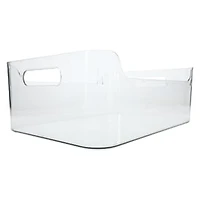 Large Clear Plastic Bin 10in x 14in