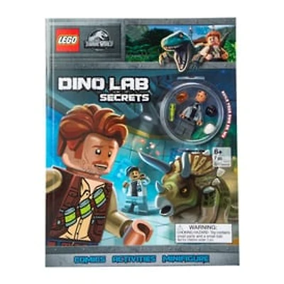 LEGO® Jurassic World™ Dino Lab Secrets Comic Activity Book & Minifigure Set