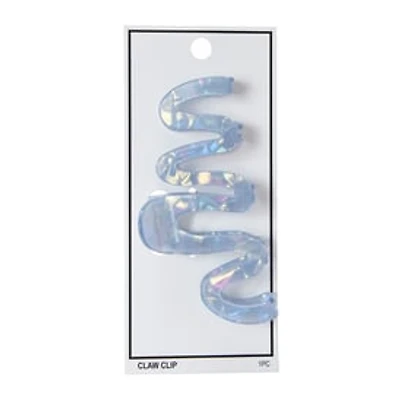 Marble Wavy Claw Clip