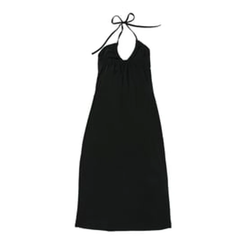 Ribbed Halter Maxi Dress