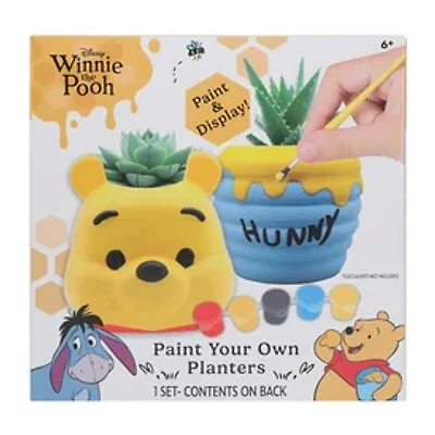 Disney Winnie The Pooh Paint Your Own Planters Set