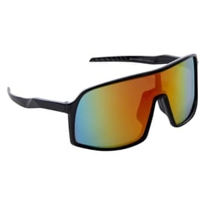 Mens Rainbow-Lens Shield Sunglasses