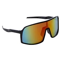 Mens Rainbow-Lens Shield Sunglasses