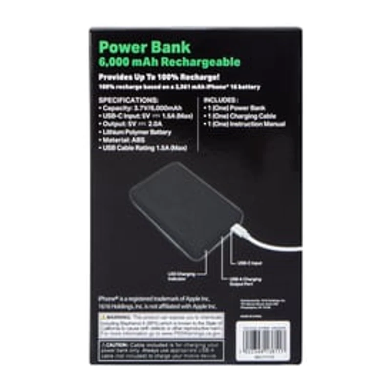 Slim Power Bank 6000MAh