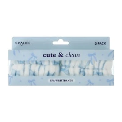 Cute & Clean Spa Wristbands 2-Pack