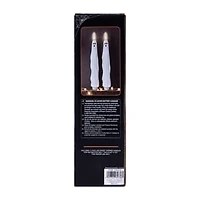 LED Ghost Tapered Candles 2-Pack