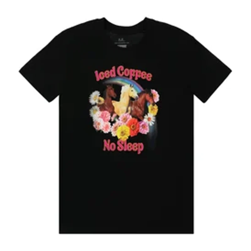 Iced Coffee No Sleep Horse Graphic Tee