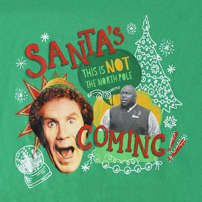 Kids Elf Santa's Coming Graphic Tee
