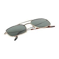 Juniors Metal Rectangle Brown Sunglasses