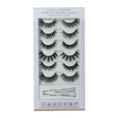 Reusable False Eyelashes With Lash Glue 6-Count