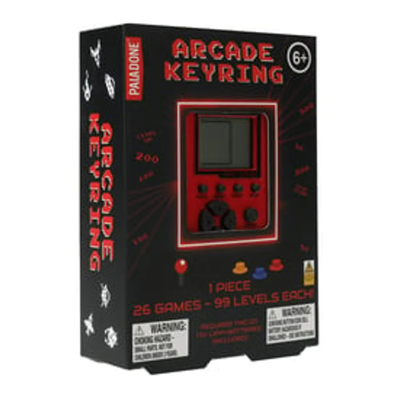 Paladone® Arcade Keyring With 26 Games